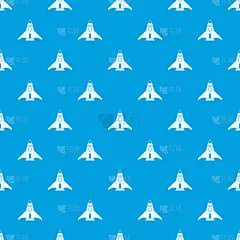 式样,青绿色,火箭,宇航员,几何形状,概念,迅速,图像,矢量,重复