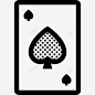 黑桃王牌纸牌扑克图标 页面网页 平面电商 创意素材