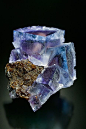 Fluorite on Sphalerite: 