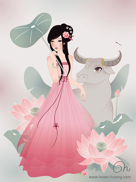 Princess And Bull by...