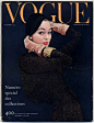 Vogue Paris 1954 October cover by Erwin Blumenfeld