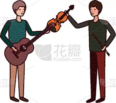男人,性格,乐器,管弦乐队,乐队,交响乐团,传统节日,设备用品,吉他,相伴