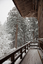 心事数茎白发，
生涯一片青山。
空山有雪相待，
野路无人自还。