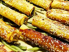 肉煎饼，椰糖，芝麻，甜蛋松。