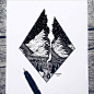 山水风景图片简笔画，针管笔画出来的风景（18张） - 高光网
