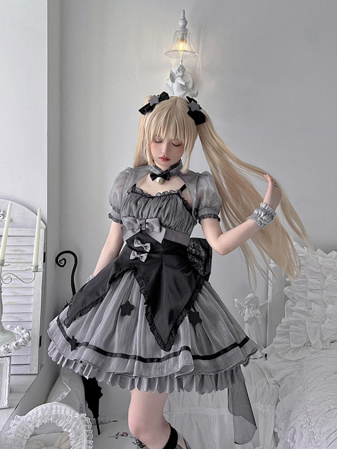 Alice girl原创新款 Lolita魔法星百变小樱洛丽塔收腰jsk 连衣裙-淘宝网-花瓣网