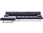 Sectional fabric sofa MILANO+ | Sectional sofa by Zanotta