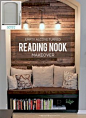 Looking for a DIY home makeover project that packs a huge punch? Turn a boring and empty alcove into a cozy reading nook with a wood plank wall.
