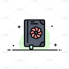 春天,书,文字,商务,线条,平坦的,充满的,可爱的,花,问候