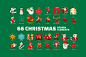 66 Christmas design elements