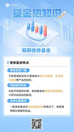 金融基金债券知识科普2.5D手机海报