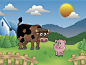 Cartoon Farm Animals by rcampo02