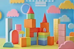 原创积木认知玩具