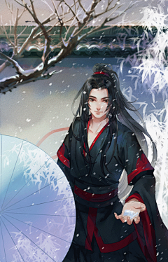 很期待下雪啊。 想堆雪人。 | 理查德的鱼 - 原创作品 - 涂鸦王国插画