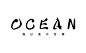 日本餐厅 OCEAN 品牌设计，LOGO图形由文字拆解组成，非常形象化。| by 李政達