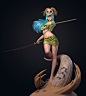 Nelliel Tu Odelschwanck - Bleach\ 妮露——死神, Yuan Yu : 终于把我美丽又霸气的大妮露做成作品啦。
再次感谢老黄耐心、专业的指导。
Finally made the  beautiful and domineering Nelliel into a work.
Thanks again to Teacher Huang for his patience and professional guidance.
https://www.artstation.com/w