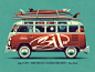 311 Reno, NV Poster (Regular DKNG Edition) vw bus dkng studios nathan goldman dan kuhlken surfboard surfing space van car volkswagon bus dkng