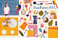 Lidl Poland family cook book : various illustrations for a family cook book in collaboration with Lidl Poland. I illustrated the chapter openers and a "how to" chapter.