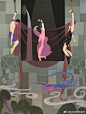 Erté (Romain De Tirtoff) 来自春浓满楼情痴狂 - 微博