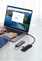 105.89HKD 20% de DESCUENTO|Baseus concentrador de red USB serie Lite, adaptador de 4 puertos USB tipo C a USB 3,0, divisor para MacBook Pro, iPad Pro, Samsung| |   - AliExpress : ¡Compra fácil, vive mejor!  Aliexpress.com