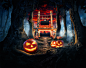 Halloween Liseberg : This is a project we made for the amusement park Liseberg in Gothenburg, Sweden. We got the honor to create the images for their annual Halloween themed week, where they fill up the amusement park with horror houses, actors and 10.000