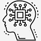 处理器芯片大脑人工智能计算机接口大脑图标 设计图片 免费下载 页面网页 平面电商 创意素材