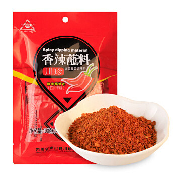 川珍 香辣蘸料100g 火锅调料 特色干...