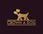 CrownADog标志  小狗 宠物狗 皇冠 卡通形象 宠物店 金色 商标设计  图标 图形 标志 logo 国外 外国 国内 品牌 设计 创意 欣赏