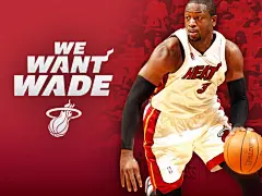 NBA球星：热火三巨头桌面壁纸2