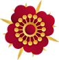 红色花卉  PNG免抠图
