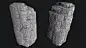 Procedural Cliff Pieces - Houdini, Tom Carter : Completely procedural cliff pieces created in Houdini, all images are variations from the same graph - an on going bit of learning