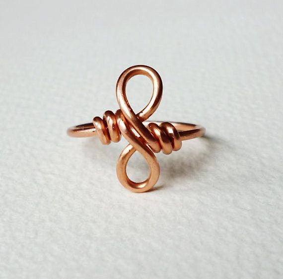 Copper infinity ring...