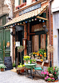 法国街头 花店