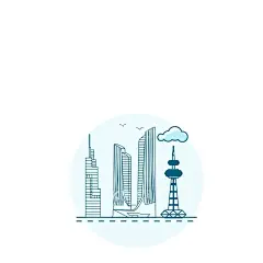 南京地标建筑  - 源文件下载【酷图网】南京建筑元素,南京电视塔,南京紫峰大厦,南京双子塔,南京线稿