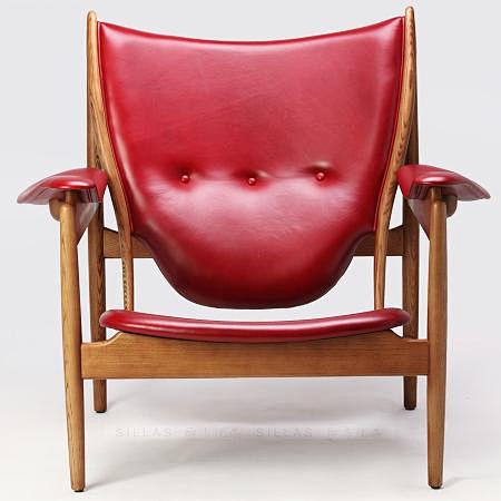 北欧丹麦设计师家具 酋长椅 实木单人沙发...