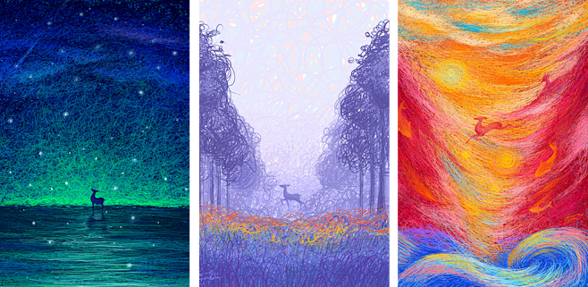 插画风格养成记王云飞线圈画线下分享会