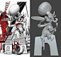 Digital sculpts for Las Fallas festival 2019.