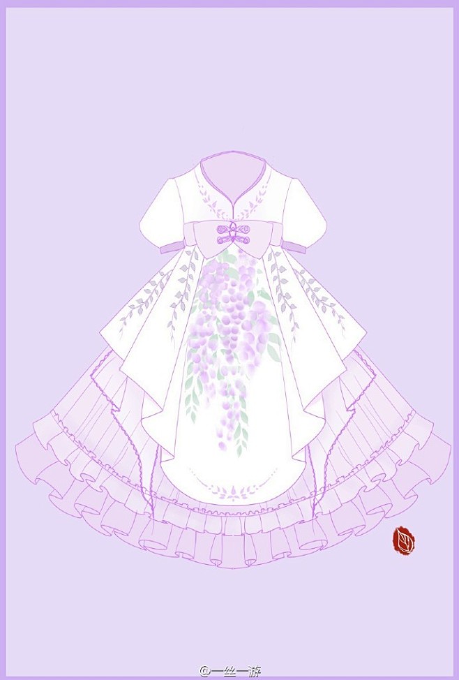 #中华风Lolita#  蒙茸紫雪  紫...