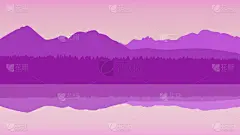 河流,地形,山,品红色,简单,壁纸,自然美,湖,夏天,剪影