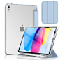 适用iPad10.9保护套带笔槽air45硅胶气囊iPadair10.9平板透明壳