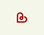 字母B 心型 logo