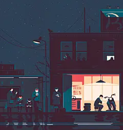 法国知名插画师 Tom Haugomat 绘画作品  |  www.behance.net/tomhaugomat ​​​​