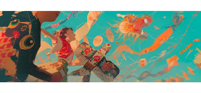 00后超人气插画师 丁丁框 毕业设计作品《旧里寄怀》