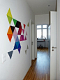 DIY triangle wall decor