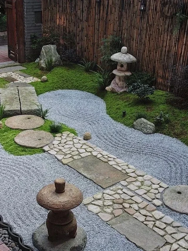 日式禅意枯山水—天井造景设计 - 小红书