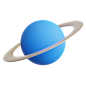 Saturn Planet 3D Illustration