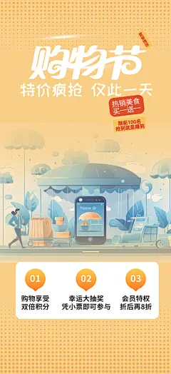 商场促销优惠宣传海报