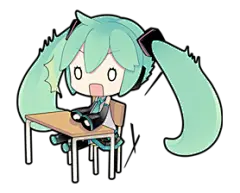 初音未来表情包下载@北坤人素材