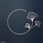 Round floral design logo vector | premium image by rawpixel.com / wan