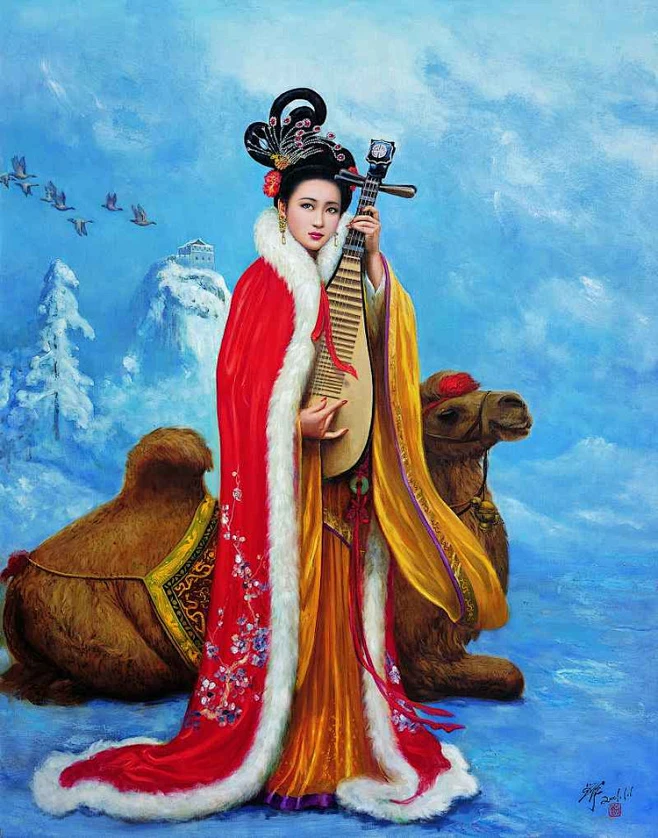 刘宇一绘画作品欣赏 - 李梨 - 李梨-花瓣网
